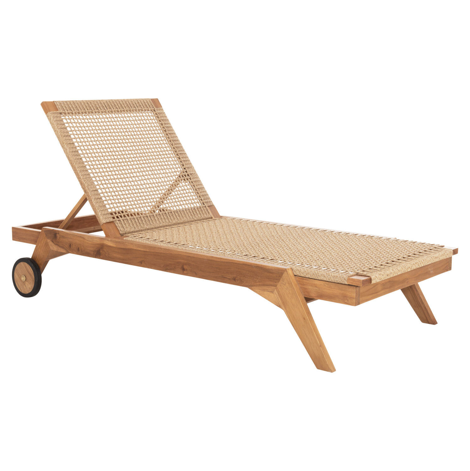 ΞΑΠΛΩΣΤΡΑ FB96359 TEAK ΞΥΛΟ ΚΑΙ ΣΧΟΙΝΙ P.E. ΣΕ ΠΛΕΞΗ 200x80x99Υεκ.